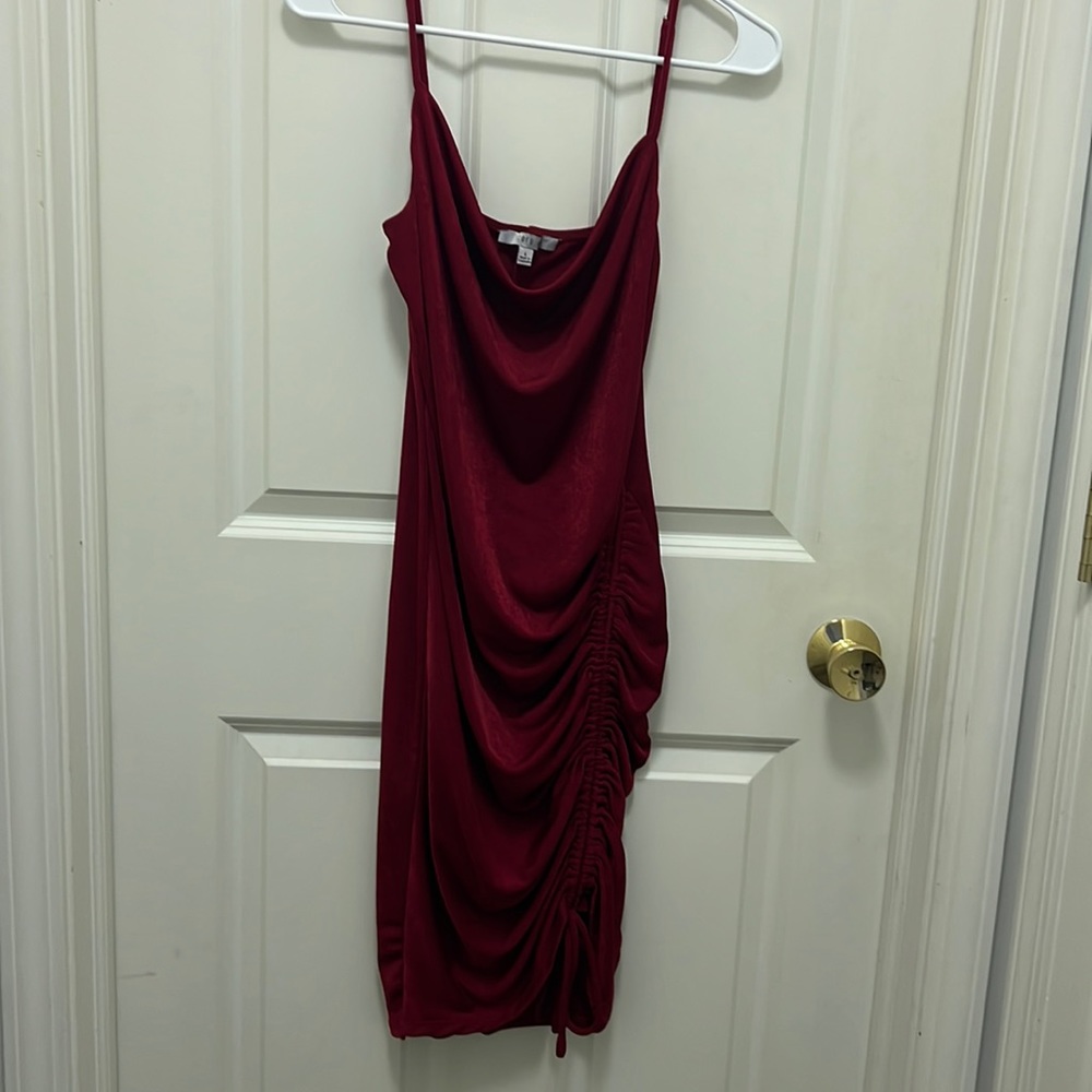 Tight red dress